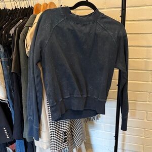 Lululemon Navy Tie Dye Crew Neck Sweatshirt